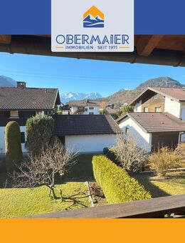 JUNGE 1-ZIMMER-WOHNUNG MIT TRAUMHAFTEN ALPENPANORAMABLICK UND GROßZÜGIGEM BALKON IN OBERAU - Oberau
