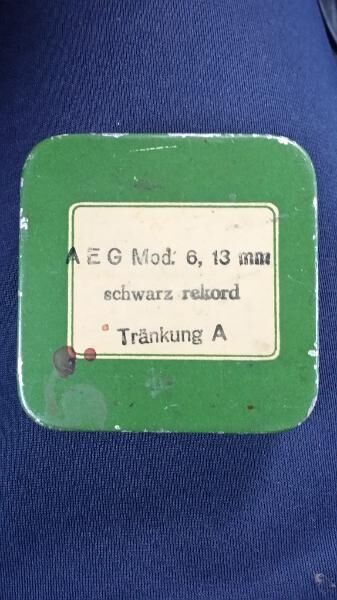 Antike Blechschachtel AEG 6×6 cm - Berlin Friedrichshain-Kreuzberg