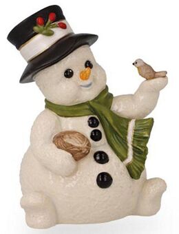 Goebel Dekofigur Schneemann - Ein kuscheliges Plätzchen (1 St), 8 x 7 x 11 cm