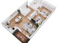 Stilvolle Neubauwohnung mit Wohlfühlcharakter: 3,5 Zimmer, Fußbodenheizung, Balkon und Tiefgarage - Trossingen