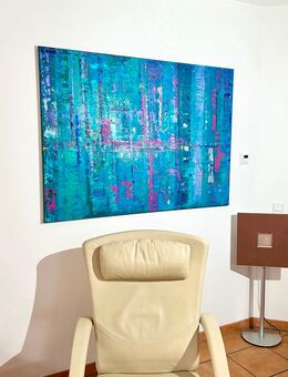 Großes Acrylbild 100x140 cm in Spachteltechnik - Rösrath