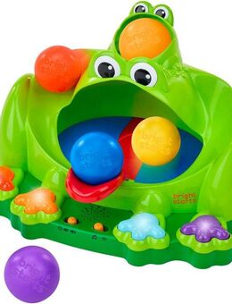Bright Starts Lernspielzeug Poppin' Ball Frog Ball Play Toy, mit Licht und Sound
