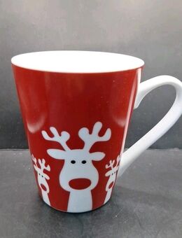 Weihnachtstasse Weihnachtsbecher Rudolph Weihnachten Tasse Elch 10cm hoch - Essen