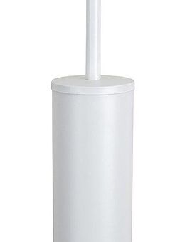 WENKO WC-Garnitur Modell Orea, geschlossener Toilettenbürstenhalter aus Edelstahl, freistehend