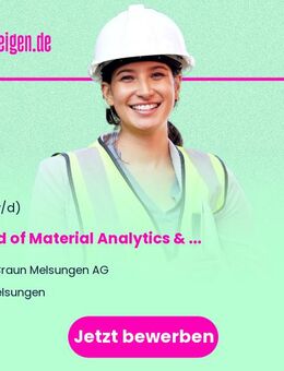 Head of (w/m/d) Material Analytics & Consulting - Melsungen