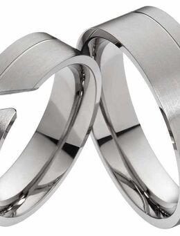 Titan Ringe mit Stein T021 mit Zirkonia - Aholming