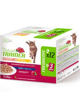 Natural Trainer Adult - 12 x 85 g Mixpaket: Huhn & Lachs