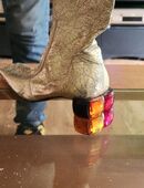Stiefel goldfarben Gr 37 in 48529