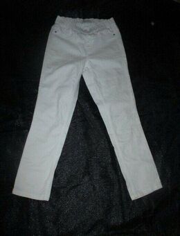 NEU * Stylisch * modern * DESIGNER * Schlupf * Gummizug * Bodycon * Röhren * Dreiviertel * 7/8 * Capri * Jeans * Hose "Woman" Gr. 34- 36/ XS- S * weiß * - Riedlingen