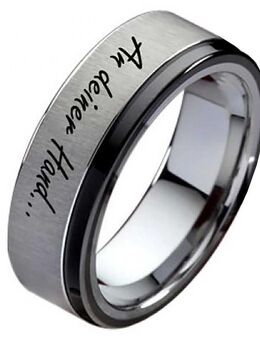 Herrenring Wolframring HW126 mit gratis Außengravur - Aholming