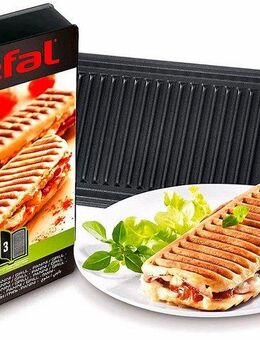 Tefal Paniniplatten Tefal Snack Collection Box, Metall, passend für Tefal SW852D Snack Collection, XA8003