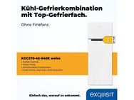 exquisit Kühl-/Gefrierkombination KGC270-45-040E weiss, 142,6 cm hoch, 54,5 cm breit
