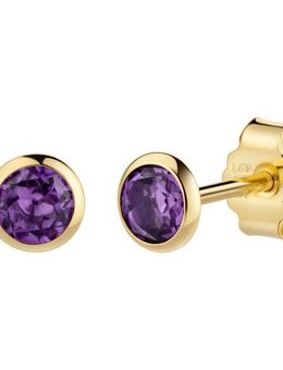 Vivance Paar Ohrstecker 585/- Gelbgold Amethyst