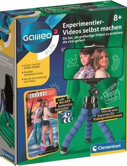 Clementoni® Experimentierkasten Galileo, Experimentier-Videos selbst machen, Made in Europe