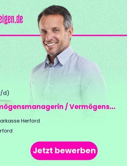 Vermögensmanagerin / Vermögensmanager Private Banking (m/w/d) - Herford (Hansestadt)