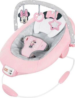 Bright Starts Babywippe Minnie Mouse Rosy Skies ™ Comfy Bouncer, mit Sound-Effekt