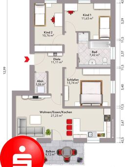 4-Zimmer-Erdgeschosswohnung in 97724 Burglauer - Burglauer