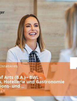 Bachelor of Arts (B.A.) - BWL - Tourismus, Hotellerie und Gastronomie / Destinations- und Kurortemanagement (m/w/d) - Stuttgart