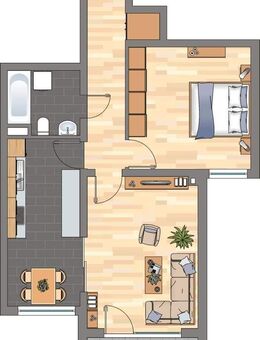 Nur mit WBS! Demnächst frei! 3-Zimmer-Wohnung in Bellheim - Bellheim