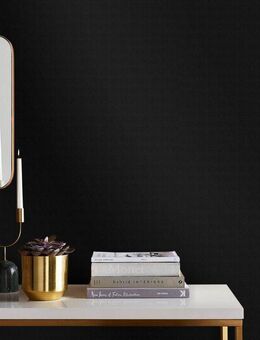 WOW Vliestapete Pumice Uni, geprägt, uni, (1 St), Schwarz - 1005x52 cm