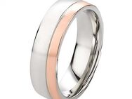 Herrenring Edelstahl HE326 mit rosefarbiger Beschichtung - Aholming