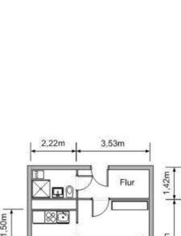 schöne 1-Raum-Wohnung mit Balkon und Dusche - Lichtenstein (Sachsen)