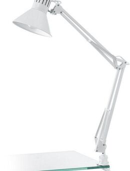 EGLO Tischleuchte FIRMO Klemmlampe, exkl. Leuchtmittel E27, mit Schraub-Klemme, Ein-/Ausschalter, Leuchtmittel wechselbar, ohne Leuchtmittel, Klemmleuchte, Leselampe, Schalter, schwenkbarer Kopf, Höhe: 73cm