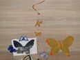 10 versch. Schmetterlinge, mit Klammer, Spiegelfolie, Teelicht in 99438
