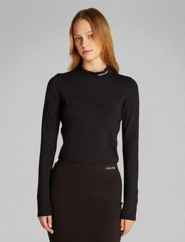 Calvin Klein Jeans Crop-Top MILANO LOGO ELASTIC TOP mit Logodruck