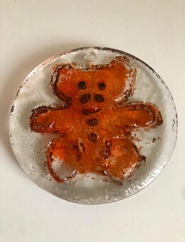 Glas Suncatcher - Roter Teddy Bär - Bremen