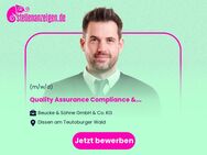 Quality Assurance Compliance & Specifications Specialist (m/w/d) - Dissen (Teutoburger Wald)