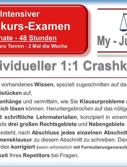 Crashkurs Examen - 2 Monate, Examensvorbereitung, Repetitorium - Köln