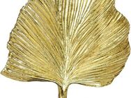 I.GE.A. Dekofigur Ginkgo Blatt Statue (1 St), Ornamente Skulptur Dekoration Figuren Geschenkidee, gold