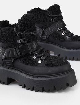 Buffalo Aspen Com Mid Warm Plateaustiefelette Winterboots, Schnürboots, Stiefelette mit kuscheligem Warmfutter