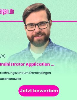 IT Administrator Application (m/w/d) Vollzeit / Teilzeit - Stuttgart