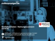 Notfallsanitäter / Rettungsassistent (w/m/d) - Sigmaringen