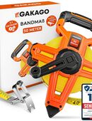 Gakago Bandmaß 50m - 3-fach übersetztes Rollmaßband Maßband in 75217
