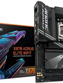 Gigabyte X870 AORUS ELITE WIFI7 Mainboard - Unterstützt AMD Ryzen 9000 CPUs, 16 Mainboard