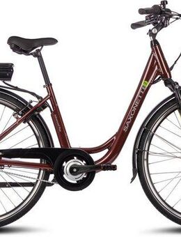 SAXONETTE E-Bike Cityrad Advanced Plus, 3 Gang Shimano SHIMANO Nexus Schaltwerk, Nabenschaltung, Frontmotor, 375 Wh, (mit Akku-Ladegerät u. integr. Rahmenschloss), Pedelec, Elektrofahrrad für Damen u. Herren