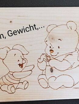 Handgebrannte Geschenke zur Geburt, Hochzeit und mehr - Berching