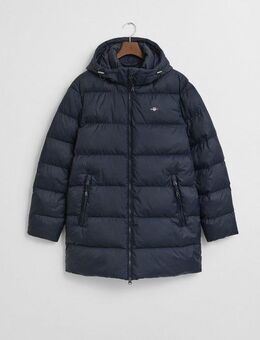 Gant Steppmantel ACTIVE CLOUD MID LENGTH Puffermantel, regular fit, abnehmabre Kapuze, 2-Wege-Reißverschluss