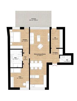 Geräumige 4-Zimmer-Wohnung in zentraler Lage. Tiefgaragenstellplatz inklusive! - Münster