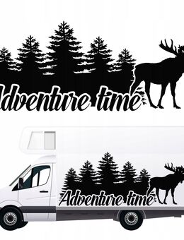 Produktbeschreibung: Aufkleber für Wohnmobil, Wohnwagen, Auto - Berge (170x70 cm) Design 12 - Ingolstadt