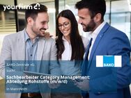 Sachbearbeiter Category Management: Abteilung Rohstoffe (m/w/d) - Mannheim