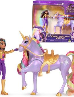 Spin Master Anziehpuppe Unicorn Academy - Small Doll & Unicorn - Sophia & Light Magic Wildstar