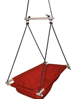 roba® Hängematte Hängesitz, rot, mitwachsende Babyschaukel mit Bauchgurt & Polster