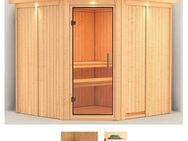 Karibu Sauna Jarin, BxTxH: 210 x 210 x 202 cm, 68 mm, (Set) ohne Ofen