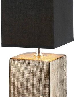 FISCHER & HONSEL Tischleuchte Ouro, Leuchtmittel wechselbar, extravaganten Materialkombination
