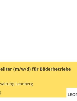 Fachangestellter (m/w/d) für Bäderbetriebe - Leonberg (Baden-Württemberg)