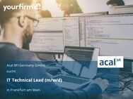 IT Technical Lead (m/w/d) - Frankfurt (Main)